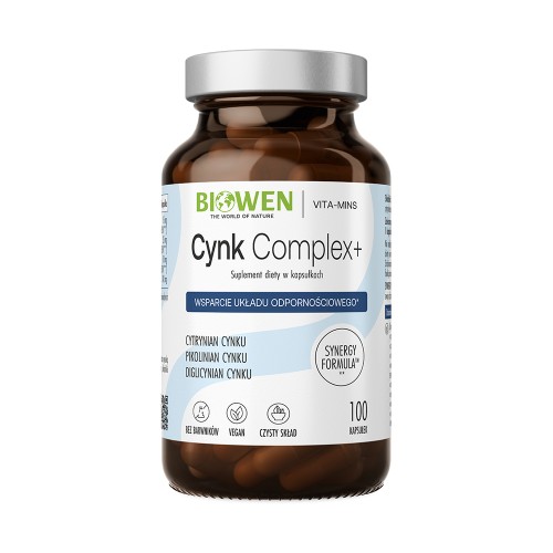 Cynk Complex+ Biowen 15 mg 100 kapsułek