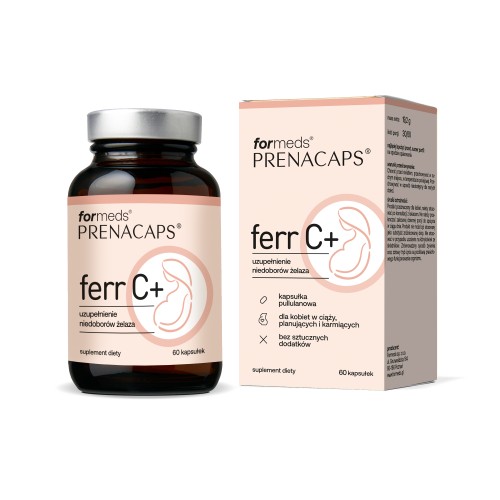 Formeds PRENACAPS ferr C+ Żelazo + laktoferyna + witamina C